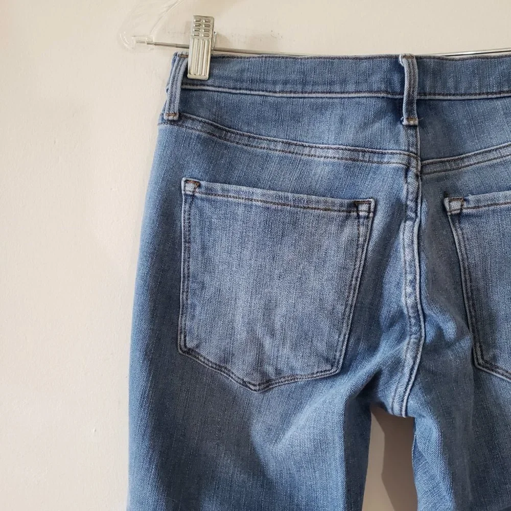 Banana Republic Medium Wash Premium Denim Skinny Jeans 27P - Picture 6 of 9